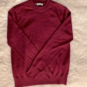 SANDRO Men’s sweater burgundy XS